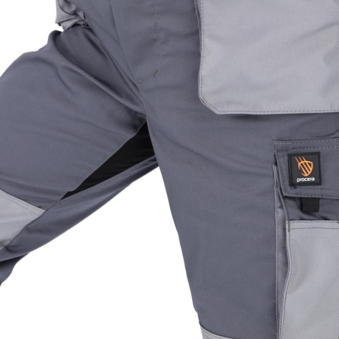 SPODNIE OGRODNICZKI PROMAN STRETCH 250 SZARY ROZM. 62