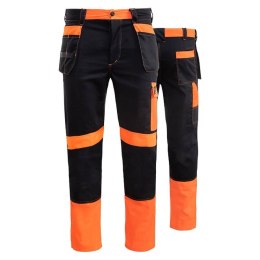 SPODNIE DO PASA PROMONTER 260 CZARNO POMARAŃCZOWE HVP