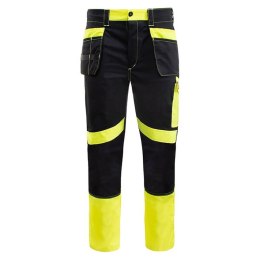 SPODNIE DO PASA PROMONTER 260 CZARNO ŻÓŁTE HV
