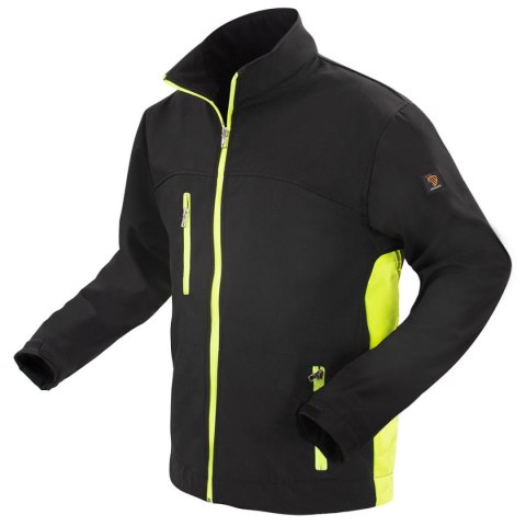 SOFTSHELL KURTKA CZARNO ŻÓŁTA ROZM. XXXL