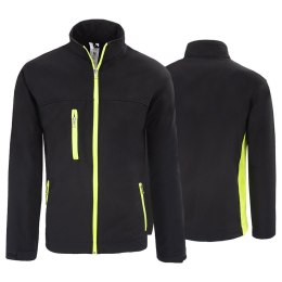 SOFTSHELL KURTKA CZARNO ŻÓŁTA ROZM. XXXL