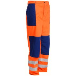 SPODNIE ROBOCZE OSTRZEGAWCZE DO PASA - POMARAŃCZ - ROZM. 58