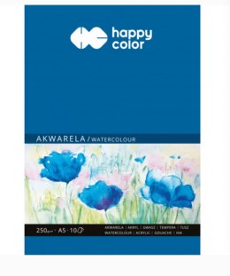 Blok akwarelowy, ART, A5, 10 ark, 250g, Happy Color HA 3725 1520-A10