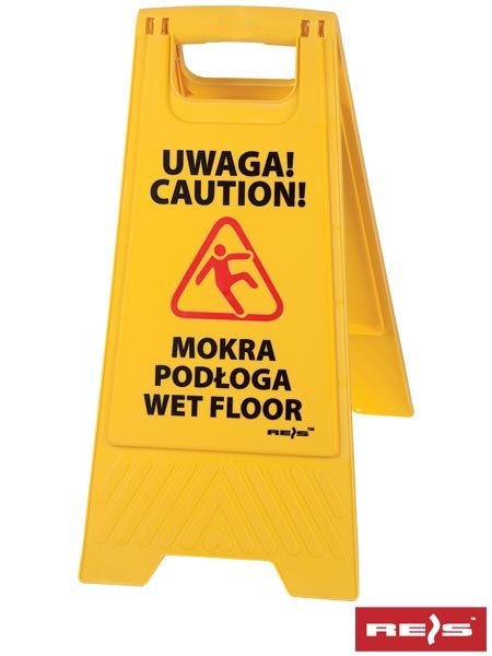 Stojak ze znakiem Wet FLOOR / MOKRA PODŁOGA REIS