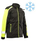 OCIEPLANY SOFTSHELL RIVAL - Czarny/seledyn 3XL.