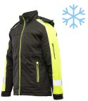 OCIEPLANY SOFTSHELL RIVAL - Czarny/seledyn 3XL.