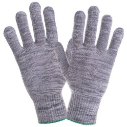 RĘKAWICE OCHRONNE BAWEŁNIANO POLIESTROWE X-GREY rozm. 8