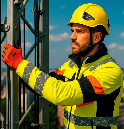 RĘKAWICE OCHRONNE POWLEKANE LATEKSEM X-LATOS ROZM. 9