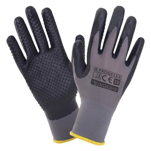 RĘKAWICE OCHRONNE POWLEKANE NITRYLEM X-FROGFLEX ROZM. 7