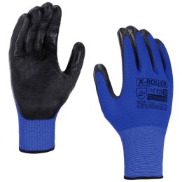 RĘKAWICE OCHRONNE POWLEKANE NITRYLEM X-ROLLER ROZM. 9
