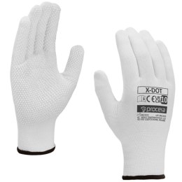 RĘKAWICE POLIESTROWE Z NAKROPIENIEM X-DOT ROZM. 9
