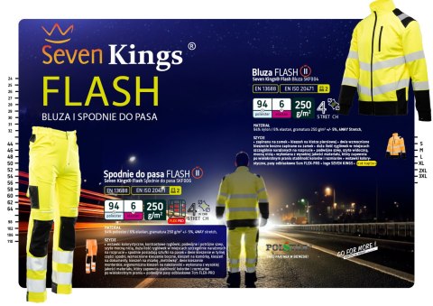 BLUZA FLASH OSTRZEGAWCZA POMARAŃCZ SKF004 KAT II - Reflective orange (RO) 2XL.