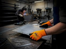 RĘKAWICE OCHRONNE ANTYPRZECIĘCIOWE X-CUT5 PU ORANGE