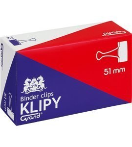Klip 51mm 12szt (2 cale) czarny GRAND 110-1096 Klip 51mm 12szt (2 cale) czarny GRAND 110-1096