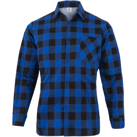 KOSZULA FLANELOWA NIEBIESKA