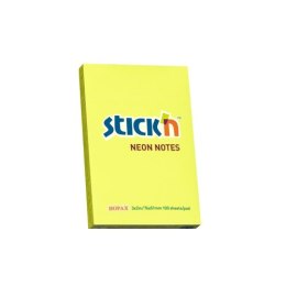 Bloczek STICKN 76x51mm żółty neon 100k 21132