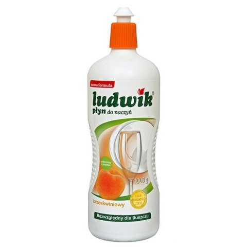 LUDWIK Płyn do mycia naczyń 900g brzoskwiniowy z lanoliną 28256 LUDWIK Płyn do mycia naczyń 900g brzoskwiniowy z lanoliną 28256