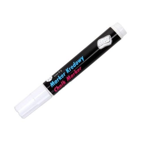 Marker kredowy, końcówka okrągła 4,5mm, 8g tuszu biały TO-292 Toma Marker kredowy, końcówka okrągła 4,5mm, 8g tuszu biały TO-292 Toma