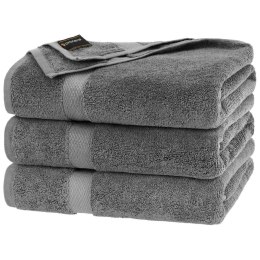 RĘCZNIK HORUS 70X140 650G. CIEMNOSZARY