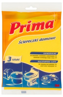 Ściereczki domowe PRIMA, 3szt., żółte
