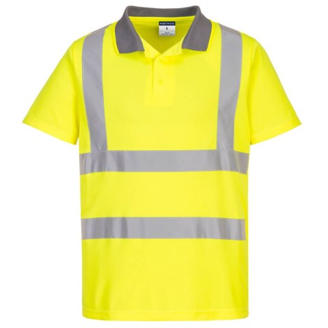 Koszulka ostrzegawcza polo Eco z krótkim rękawem (6 sztuk)