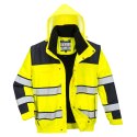 Ostrzegawcza kurtka zimowa Bomber 3 w 1