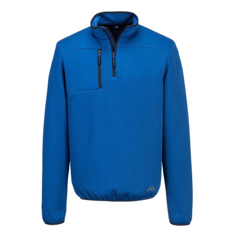 Bluza teksturowana KX3 z zamkiem 1/4