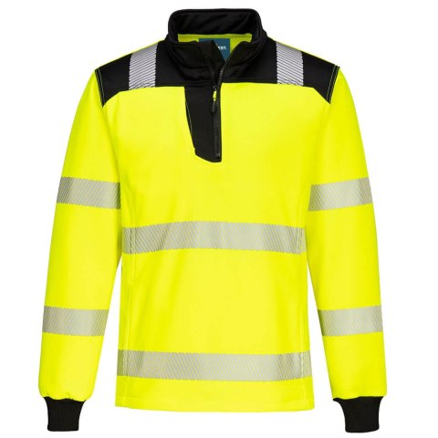 Bluza ostrzegawcza PW3 z zamkiem 1/4