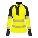 Damska bluza ostrzegawcza PW3 z zamkiem 1/4