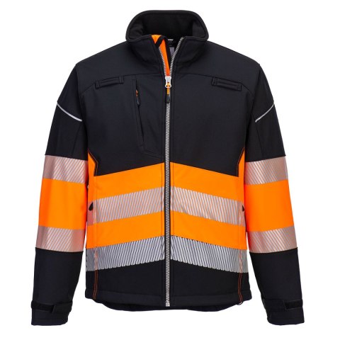 Kurtka ostrzegawcza softshell PW3 klasa 1 (3L)
