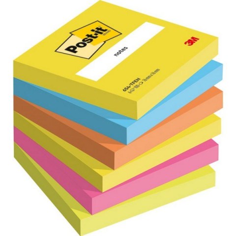 Karteczki samoprzylepne Post-it, mix kolorów, 76 mm x 76 mm, 100 arkuszy 6820 7100317840