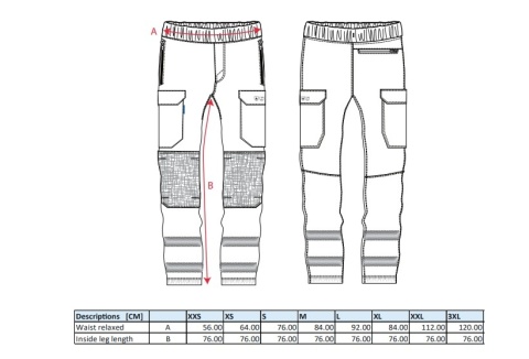 Spodnie trudnopalne Jogger PW3 Modaflame klasa ostrzegawcza 1