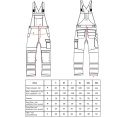 Trudnopalne ogrodniczki multiochronne Modaflame PW3
