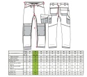 Damskie spodnie ostrzegawcze PW3 Stretch