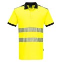 PW3 Hi-Vis Cotton Comfort Polo Shirt S/S Pomarańczowy/Czarny
