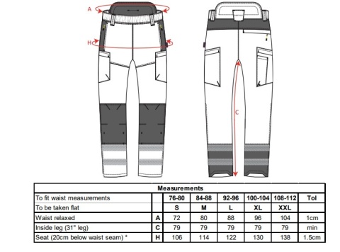 Spodnie ostrzegawcze PW3 Extreme