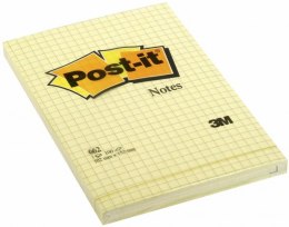 Bloczek 3M POST-IT 662 102x152mm żółte 100k kratka FT510010638