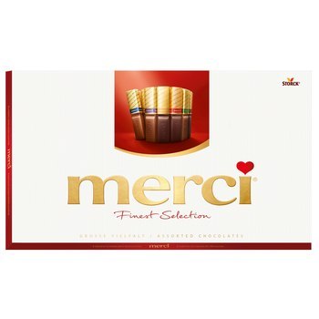 Bombonierka MERCI klasyczna 400g STORCK Bombonierka MERCI klasyczna 400g STORCK