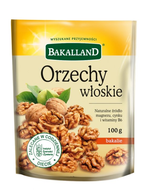 Orzechy włoskie 100g BAKALLAND Orzechy włoskie 100g BAKALLAND