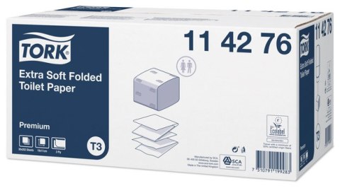 Papier toaletowy w składce ZZ Premium 114276 biały TORK T3