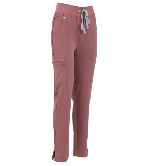 MYNTS Straight Leg Pants Women WMP002 Terra Rose - Terra Rose 4XL