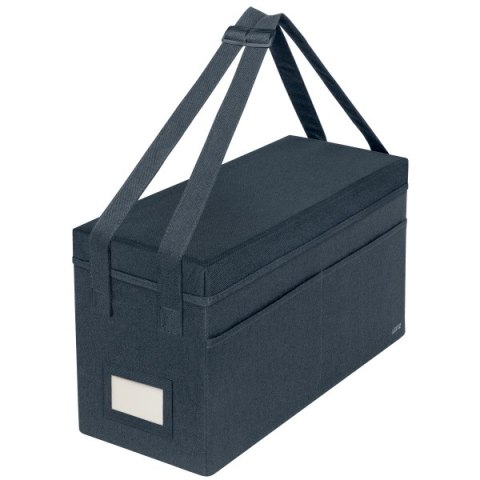 Torba Leitz Fabric na akcesoria, do pracy przy gorących biurkach, z pokrywką, ciemnoszara 67230089.