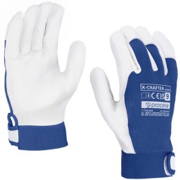 RĘKAWICE OCHRONNE OCIEPLANE WZMOCNIONE KOZIĄ SKÓRĄ X-CRAFTER WINTER ROZM. 9