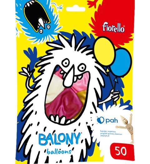 Balon metal mix kolor Fiorello rozmiar 12" (50szt.) 170-2636