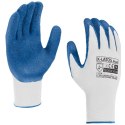 RĘKAWICE OCHRONNE POWLEKANE LATEKSEM X-LATOS BLUE ROZM. 9