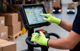 RĘKAWICE OCHRONNE POWLEKANE PU X-TOUCH SCREEN ROZM.9