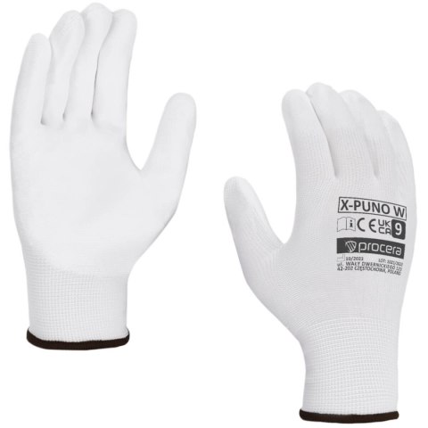 RĘKAWICE OCHRONNE POWLEKANE PU X-PUNO WHITE ROZM. 6 - PROMOCJA