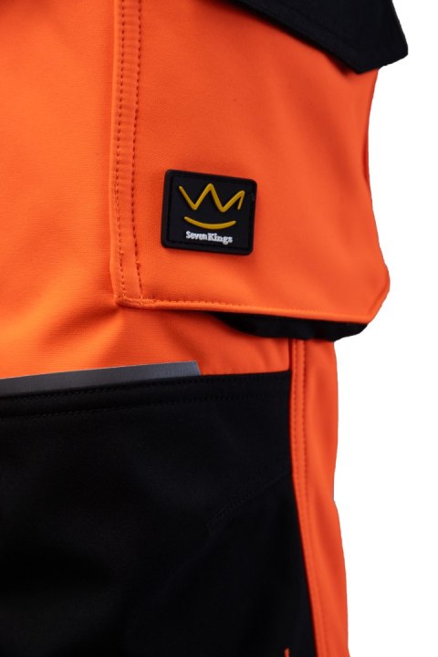 SEVEN KINGS FLASH SPODNIE SOFTSHELL OCIEPLANE SKF009(O) - Reflective orange (RO) 3XL.