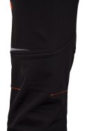 SEVEN KINGS RIVAL SPODNIE SOFTSHELL OCIEPLANE CZARNY/POMARAŃCZ - Pomarańczowy S