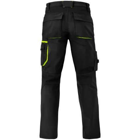 SPODNIE DO PASA SOFTSHELL POWERFLEX BLACK ROZM. 56